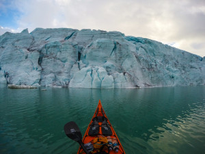 Glacial wall at Styggevatnet